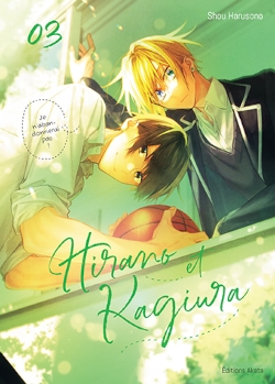Couverture de Hirano et Kagiura 3 de Harusono Shou, éditions Akata