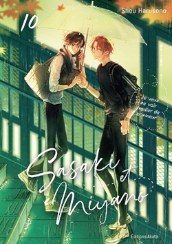 Couverture de Sasaki et Miyano 10 de Harusono Shou, éditions Akata