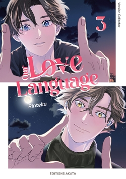 Couverture de Our love language 3 de Rinteku, éditions Akata